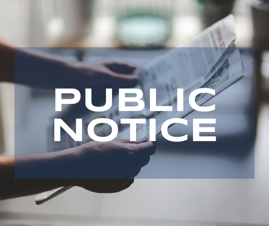 public notice graphic